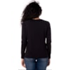 CAPITOLLIUM EXCLUSIVE - BLUSA MANGA LONGA FRENTE JACQUARD - PRETO