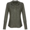 CAPITOLLIUM EXCLUSIVE - CAMISA SUEDE RECORTE COSTAS BOTÕES METAL - MILITAR