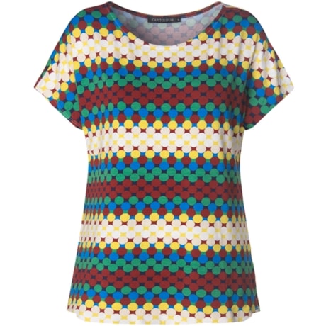 CAPITOLLIUM EXCLUSIVE - T-SHIRT AMPLA ESTAMPADA - AZUL