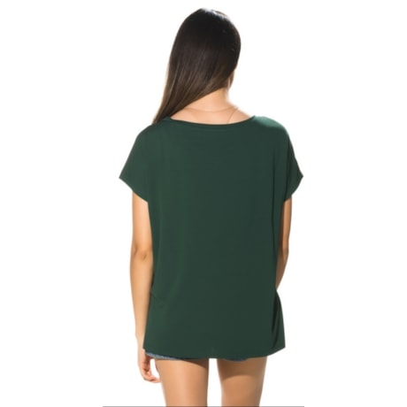 CAPITOLLIUM EXCLUSIVE - T-SHIRT MALHA BASICA AMPLA - VERDE