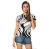 CAPITOLLIUM EXCLUSIVE - T-SHIRT MALHA ESTAMPA GEOMÉTRICO - PRETO