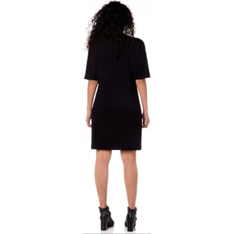 CAPITOLLIUM EXCLUSIVE - VESTIDO CURTO MALHA MANGA MORCEGO - PRETO