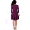CAPITOLLIUM EXCLUSIVE - VESTIDO MALHA EVASÊ MANGA 3/4 - UVA