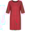 CAPITOLLIUM EXCLUSIVE - VESTIDO T-SHIRT SUEDE RECORTES MANGA CURTA - BORDÔ