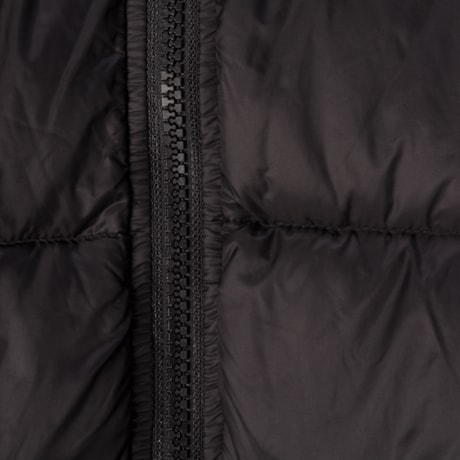CAPITOLLIUM - JAQUETA DE NYLON 7/8 PLUMA DE GANSO - PRETO
