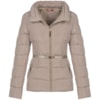 CAPITOLLIUM - JAQUETA NYLON GOLA ALTA COM CINTO - BEGE CAPITOLLIUM - JAQUETA NYLON GOLA ALTA COM CINTO - BEGE