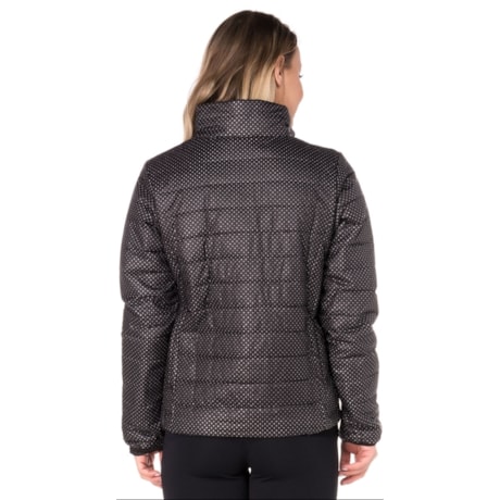 CAPITOLLIUM - JAQUETA NYLON POÁ GOLA ALTA - PRETO