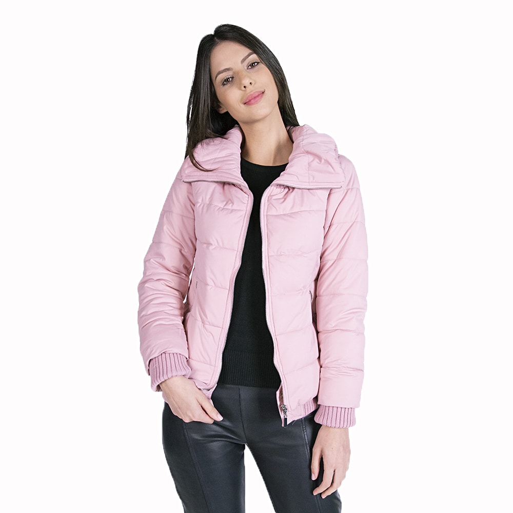 jaqueta nylon rosa