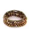 CAPITOLLIUM - JOGO 3/PULSEIRAS CRISTAL C/METAL - BRONZE