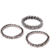 CAPITOLLIUM - JOGO 3/PULSEIRAS CRISTAL METAL - PRATA