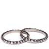 CAPITOLLIUM - KIT 3/PULSEIRA STRASS E PEDRAS COM CORDÃO - GRAFITE