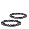 CAPITOLLIUM- KIT 3/PULSEIRAS STRASS E PEDRAS FACETADAS - PRETO