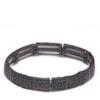 CAPITOLLIUM- KIT 3/PULSEIRAS TEXTURA E PEDRA FACETADA - PRETO