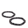 CAPITOLLIUM- KIT 3/PULSEIRAS TEXTURA E PEDRA FACETADA - PRETO