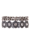 CAPITOLLIUM - KIT TRÊS PULSEIRAS PRATA VELHO STRASS - PRATA VELHA