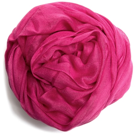 CAPITOLLIUM - LENÇO LISO COM FRANJA VISCOSE - PINK
