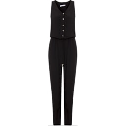 CAPITOLLIUM - MACACAO CREPE BOTOES METAL - PRETO