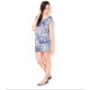 CAPITOLLIUM - MACAQUINHO VISCOSE PRINT ABSTRATO - AZUL