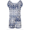CAPITOLLIUM - MACAQUINHO VISCOSE PRINT ABSTRATO - AZUL