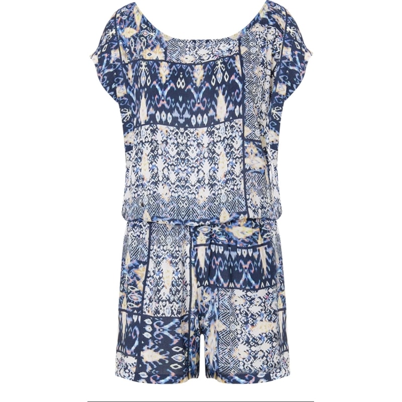 CAPITOLLIUM - MACAQUINHO VISCOSE PRINT ABSTRATO - AZUL