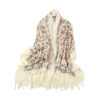 CAPITOLLIUM - PASHMINA DE INVERNO BORDADA OFF WHITE