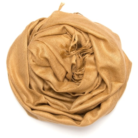 CAPITOLLIUM - PASHMINA LISA COM FRAJAS - CARAMELO