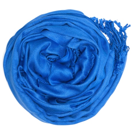 CAPITOLLIUM - PASHMINA LISA COM FRANJAS - AZUL CAPITOLLIUM - PASHMINA LISA COM FRANJAS - AZUL