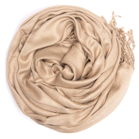 CAPITOLLIUM - PASHMINA LISA COM FRANJAS - BEGE CAPITOLLIUM - PASHMINA LISA COM FRANJAS - BEGE