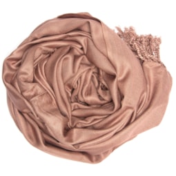 CAPITOLLIUM - PASHMINA LISA COM FRANJAS - BRONZE