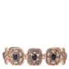 CAPITOLLIUM - PULSEIRA 7/PLACAS QUADRADAS OURO VELHO - PRETO