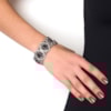 CAPITOLLIUM - PULSEIRA ELASTICO 8 PLACAS FOLHA - PRETO