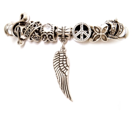 CAPITOLLIUM - PULSEIRA METAL PINGENTE SORTE ASA - PRATA
