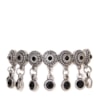CAPITOLLIUM - PULSEIRA METAL REDONDO PINGENTES CRISTAL - PRATA VELHA