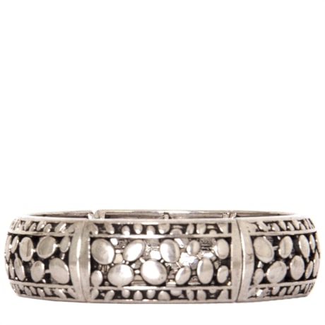 CAPITOLLIUM - PULSEIRA PLACAS METAL BOLAS - PRATA