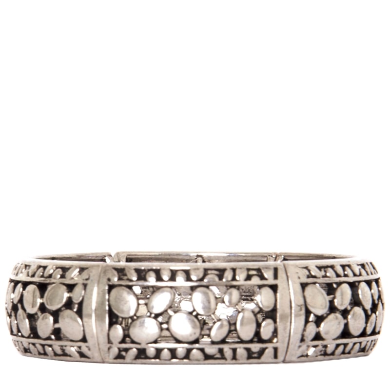 CAPITOLLIUM - PULSEIRA PLACAS METAL BOLAS - PRATA