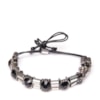 CAPITOLLIUM - PULSEIRAS PLACAS METAL E PEDRAS COM CANUTILHOS - PRATA