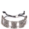 CAPITOLLIUM - PULSEIRAS PLACAS METAL E PEDRAS COM CANUTILHOS - PRATA