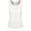 CAPITOLLIUM - REGATA COURO FAKE COM MALHA - OFF WHITE