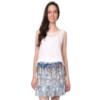 CAPITOLLIUM - REGATA CREPE COM RENDA DECOTE - OFF WHITE