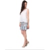 CAPITOLLIUM - REGATA CREPE COM RENDA DECOTE - OFF WHITE