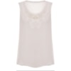 CAPITOLLIUM - REGATA CREPE COM RENDA DECOTE - OFF WHITE