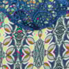 CAPITOLLIUM - REGATA VISCOSE ESTAMPADA RENDA DECOTE - AZUL