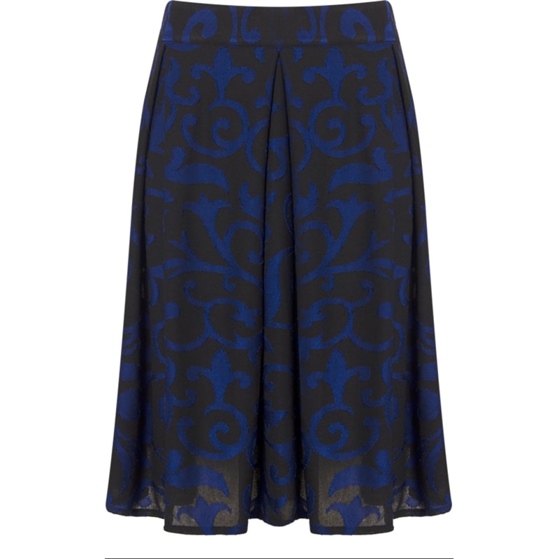CAPITOLLIUM - SAIA PREGAS DEVORE JACQUARD BICOLOR - AZUL ROYAL