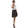 CAPITOLLIUM - SAIA VISCOSE ESTAMPADA EM A - PRETO