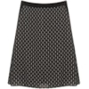 CAPITOLLIUM - SAIA VISCOSE ESTAMPADA EM A - PRETO