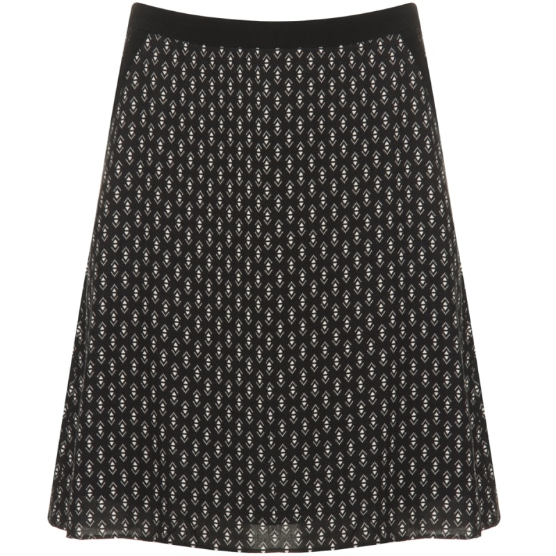 CAPITOLLIUM - SAIA VISCOSE ESTAMPADA EM A - PRETO