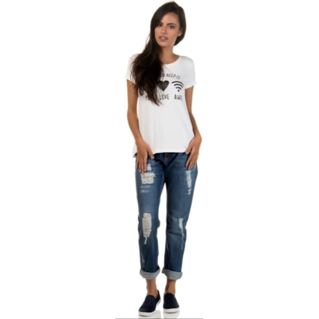 CAPITOLLIUM - T-SHIRT ALL YOU NEED - OFF WHITE