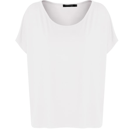 CAPITOLLIUM - T-SHIRT AMPLA DECOTE REDONDO - OFF WHITE