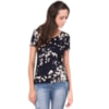 CAPITOLLIUM - T-SHIRT COM ABERTURA LATERAL - FLORAL