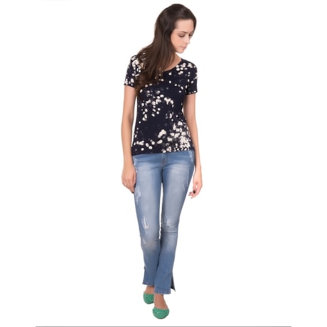 CAPITOLLIUM - T-SHIRT COM ABERTURA LATERAL - POÁ
